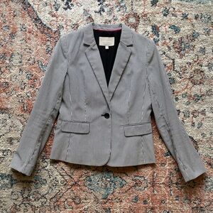 Blue/White striped blazer